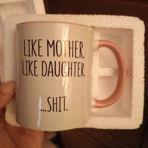Funny Saying White & Pink Ceramic Mug